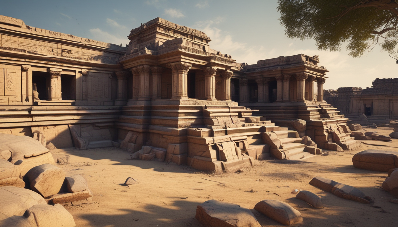 Excavation at Khajuraho